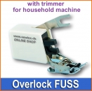 TEXI 0025 Overlock FUSS with trimmer for household machine