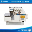 High Speed Direkt Drive Shunfa SF757F 5 Faden 2 Nadeln Kettelmaschine mit Differentialtransport und versenktem Nähtisch Komplett