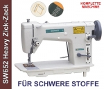 1 Nadel ZickZack, Geradestich Nhmaschine NX562 fr schwere Stoffe, Leder - Heavy Duty ZigZag