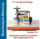 Muschelsaum-Maschine TAKING 117, 7-17 mm Muschellnge - Montiert