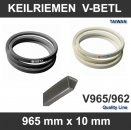 Keilriemen und Antriebsriemen fr Nhmaschinen - V-Belt 965/962 mm