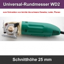 Universal-Rundmesser WD-2 Schnitthhe 25 mm Round Knife Cutting Machine