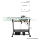 5-Faden Overlockmaschine Zoje ZJ632-38-BD mit eingebautem AC Servo Motor und Nadelpositionierung Set